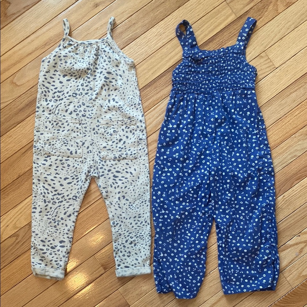 Kids Leopard Mini Grayson jumpsuit, Blue Old navy jumpsuit & Art class jumpsuit